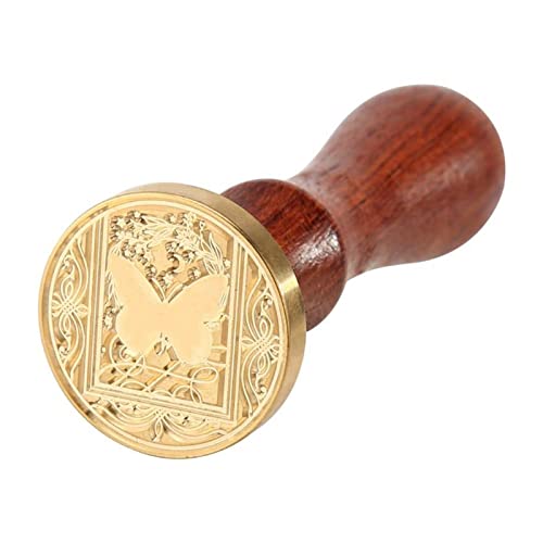 LUHCEAS Cachet Sceau Classique Timbre de Joint de Cire imprimé Animal rétro avec Grand Champ d'application Simplicité Simplicity Stamping enveloppe Enveloppe Carte de Mariage (Color : Seal Stamp-E)