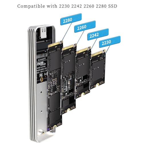 Gabinete M.2 NVMe SSD USB3.2 Gen2 10Gbps PH882JS miniatura 4