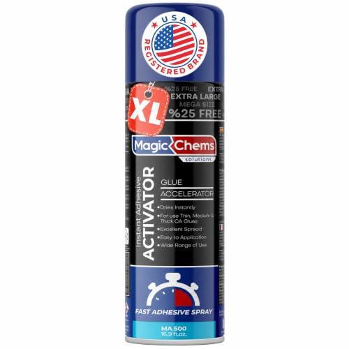 Magic Chems Super Glue Accelerator, CA Glue Fast Activator, 16.9 fl oz