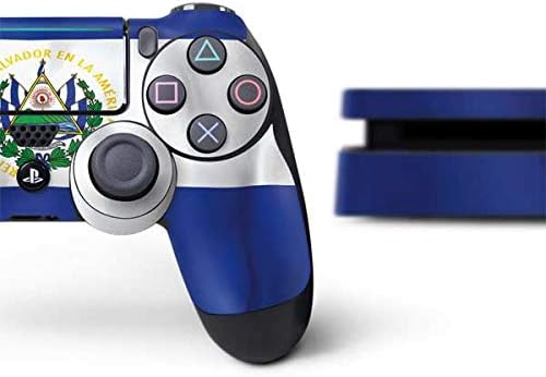 Skinit Decal Gaming Skin Compatible with PS4 Slim Bundle - El Salvador Flag Design