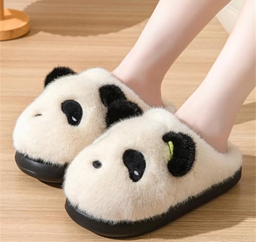 Panda Plush Animal Slippers - Warm & Soft Women's Home Slippers for Indoor/Outdoor2