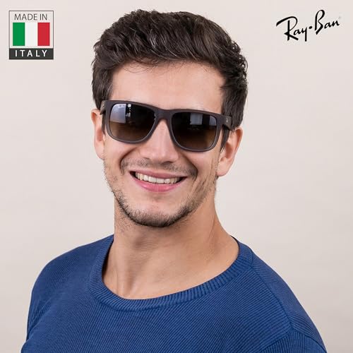 Image of Ray-Ban RB4165 JUSTIN CLASSIC Square Shape Sunglasses for Men with Official Eyewear Kit