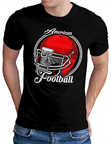 T-Shirt American Football OM3 Grand Taille Homme Noir 5XL