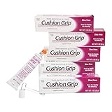 Cushion Grip Thermoplastic Denture Adhesive, 1 oz (5-Pack) – Refits & Tightens Loose Dentures, Secure Custom Fit, Long-Lasting Comfort, Waterproof, Zinc-Free