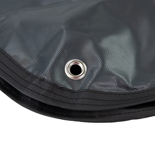 Haskyy Deichselhaube Deichselabdeckung Anhänger Wohnwagen 130x75cm XXXL Deichselhaube für Anhänger Wohnwagen aus LKW-Plane Wasserdicht I Universal Deichselschutzhülle Anhängerkupplung Abdeckung