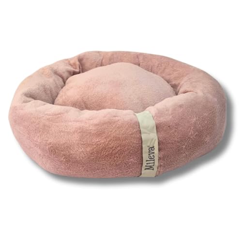 Cama Pet Nuvem Ninho Caminha Gato Cachorro Redonda Soft Tam 50x50cm (Rosê)