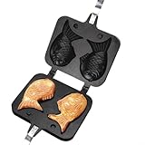 Aleación de aluminio doble pescado Waffle Maker eficiente herramienta de cocina para deliciosos panqueques y postres Taiyaki