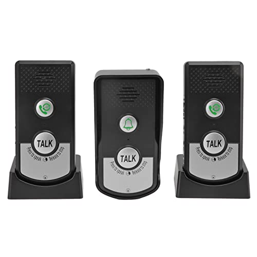 Voice Intercom Doorbell, Home Intelligent Interphone Long 1000m Long Distance Wireless Distance Doorbell USB Charging