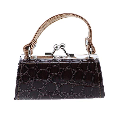 SandT Collection Crocodile Lipstick Case with Handle-Brown
