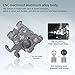 FANAUE CPC-09SA Anti-Vibration Motorcycle Phone Mount with 1 Inch Ball Head for RAM Mounts B Size Double Socket Arm and Bike Phone Holder, Aluminum Alloy Mobile Phones Clip for 5.5-7
