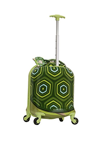 Rockland Jr. Kids' My First Hardside Spinner Luggage, Turtle, Carry-On 19-Inch, Telescoping Handles #TOP2
