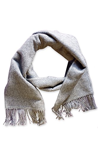 Bufanda de alpaca Posh Gear gris invierno chal lana hombre cuello 2