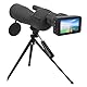 4K-Teleskop-Okularkamera, 3-Zoll-Farb-LCD-Digital-Teleskop-Okularkamera, Nachtsicht bei Schwachem Licht für 22-mm-46-mm-Teleskope, Astronomie-Fotokamera und Vogelbeobachtung