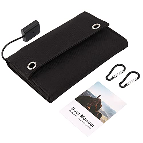 Panel solar portátil plegable de 12W Wlauqueta para camping y excursiones libres de cables