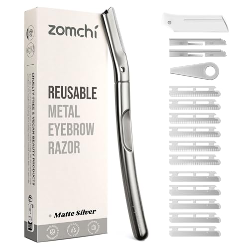 ZOMCHI Augenbrauenrasierer, Dermaplaning-Rasierer für Frauen und Männer, wiederverwendbarer Dermaplâ€¦ – Miniatur