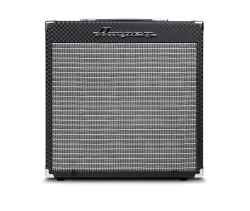 AMPEG RB-108 Wzmacniacz Combo do Gitary Basowej – 30W do Ćwiczeń z Preampem AMPEG Legacy, Overdrive SGT, EQ 3-Pasmowym, Wejściem AUX, Wyjściem Słuchawkowym i Głośnikiem 1x8" – Czarny