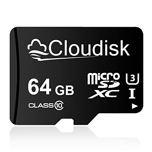 Cloudisk Micro SDJ[h 64GB tbV[J[h Micro SDXC C10AA2AU3AUHS-I (64GB)