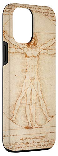 Iphone 12 Pro Max The Vitruvian Man Art Sketch Leonardo Da Vinci Phone Case #TOP2