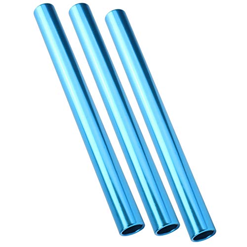 3 Pcs Relay Race Baton,Aluminum Alloy Track And Field Relay Baton Sports Relay Race Baton Track And Field Sprint Match Batons(Blue) #TOP3