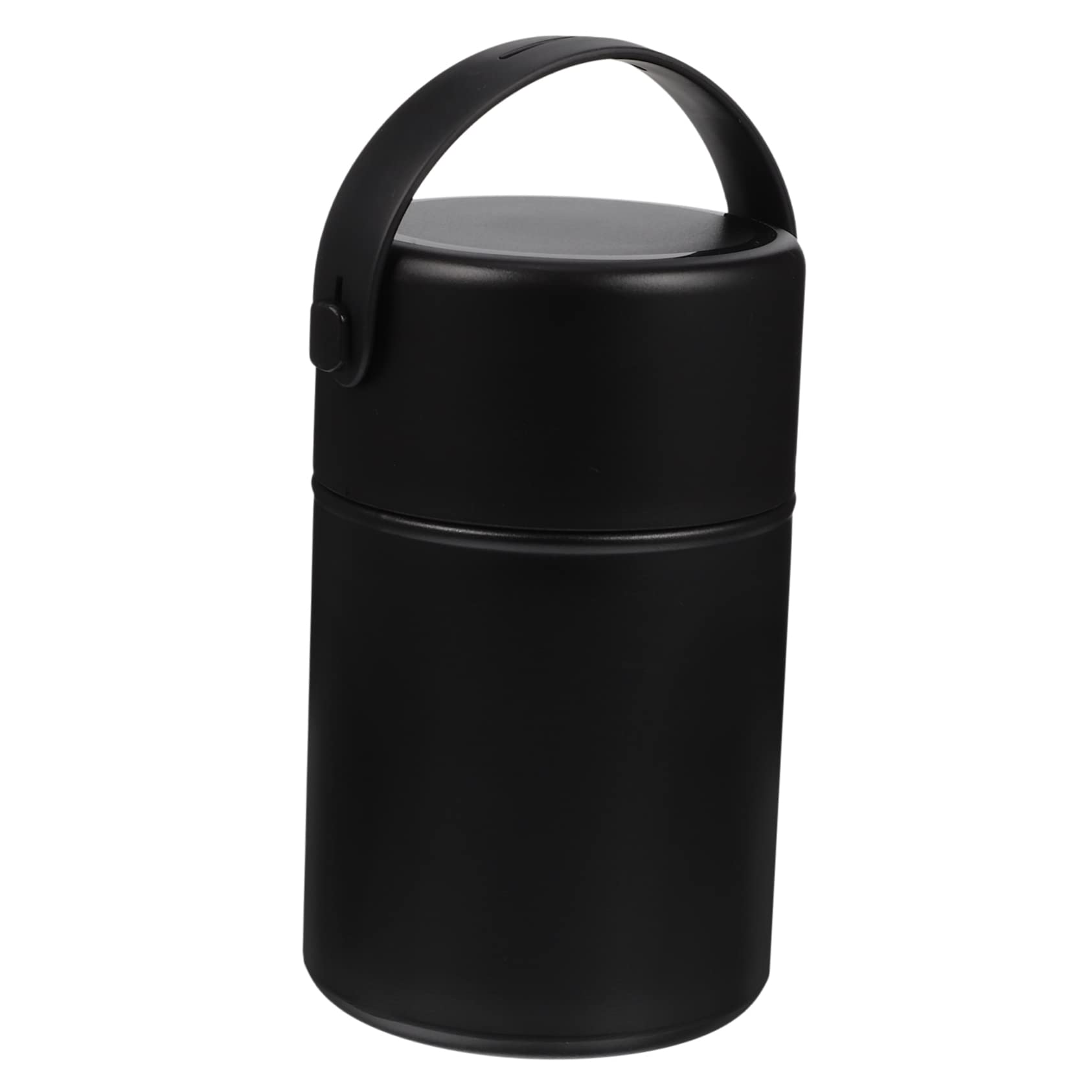 850ml Thermobehälter für Speisen aus Edelstahl Doppelwandig Isoliert Auslaufsicher mit Löffel Schwarz für Outdoor Aktivitäten