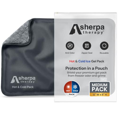Image of Medium Flexible Gel Ice Packs Reusable - Hot and Cold Soft Ice Packs for Injuries Reusable for Ankle, Arm, Foot, Leg, Back Pain Relief - 8 inch x 12 inch - Grey