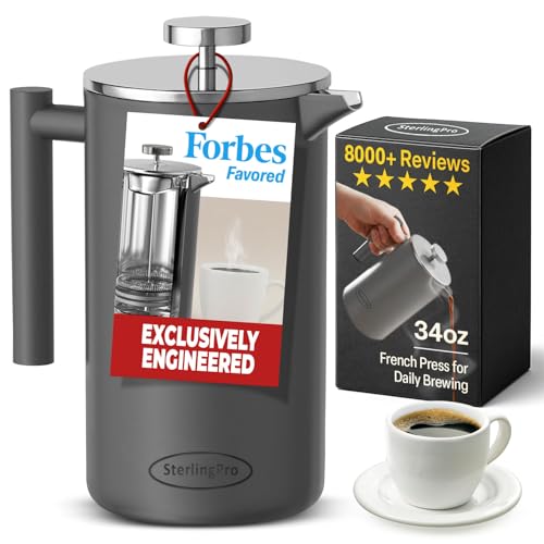 SterlingPro 34oz Stainless French Press