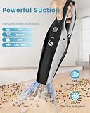 SERVOMASTER Handheld Vacuum Cleaner, Car Vacuum Cleaner Powerful with Rechargeable Battery, Portable Hand Held Vacuum Cordless with Washable HEPA Filter, Mini Vacuum Kit for Men and Women - Image 2