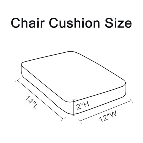 SUOBIA Bar Stool Cushions 14x12 inch, Non-Slip Dining Chair Cushion with Straps, Waterproof Seat Pad for Indoor Outdoor Metal Wooden Chair,Set of 2, Red by SUOBIA - Used condition - Image 2