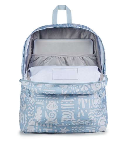 Image of JanSport SuperBreak Plus Backpack with Padded 15-inch Laptop Sleeve and Integrated Bottle Pocket - Spacious and Durable Daypack for Work and Travel - Coastal Curiosities