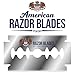 American Razor Blades by The Shave Factory - Super Sharp Double Edge Razor Blades, New Value Pack (100)