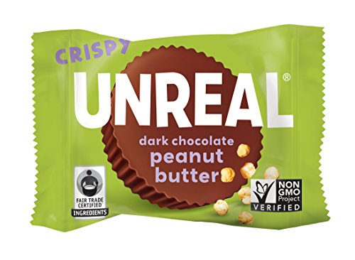 UNREAL Dark Chocolate Crispy Quinoa Peanut Butter Cups, 40 Count