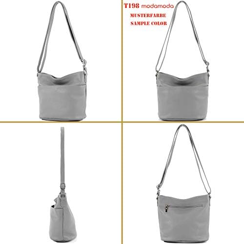 BAIGIO - Bolso Bandolera De Piel Auténtica Para Hombre, Bolso Bandolera