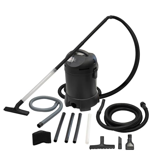 Half Off Ponds CleanSweep 1400 Pond Vacuum with a 13' Intake Suction Hose, 4 Extension Tubes, 3 Vacuum Nozzles, a 6.5 Foot Output Hose, and a Debris Collection Bag