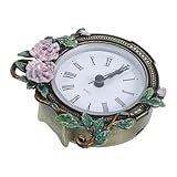 Horloge de bureau décorative : le design vintage de style européen de cette mini horloge de bureau apporte une touche artistique à n'importe quel espace