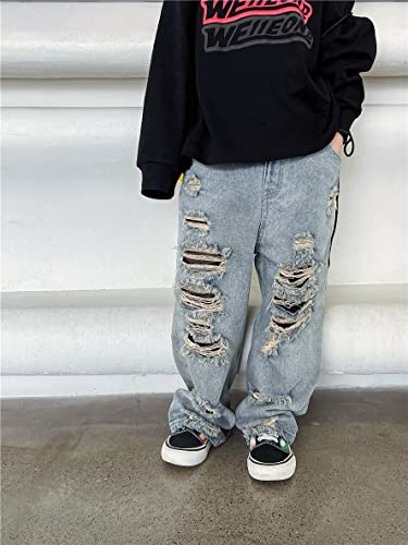 Children's Jeans Broken Boys and Girls Jeans2