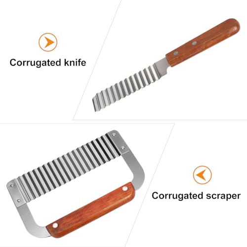 Cortadores de papa de acero inoxidable KESYOO 2 piezas miniatura 4