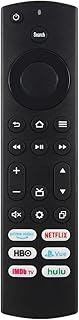 Replacement Remote Control for All Toshiba TV and Insignia Smart TVs with 6 Shortcut Buttons Netflix, Prime Video, ImdbTV, Hulu and More (Black)