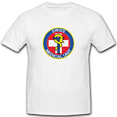 T-shirt Armée Suisse Sanitäter vêtement militaire insigne emblème suisse n° 3745