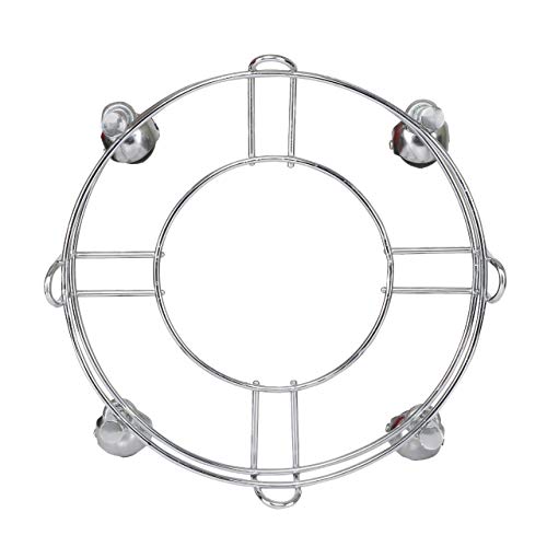 Image of Heavy Stainless Steel Gas Cylinder Trolley with Wheel | Gas Trolly | Lpg Cylinder Stand | Gas Trolly Wheel |Cylinder Trolley with Wheels | Cylinder Wheel Stand Gas Cylinder Trolley (Black)