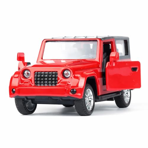 Image of Off-Road SUV Toy Car with Push-Back Action & Openable Doors| Durable ABS Plastic Off-Roader Vehicle Toy for Kids (3+ Years)|Red
