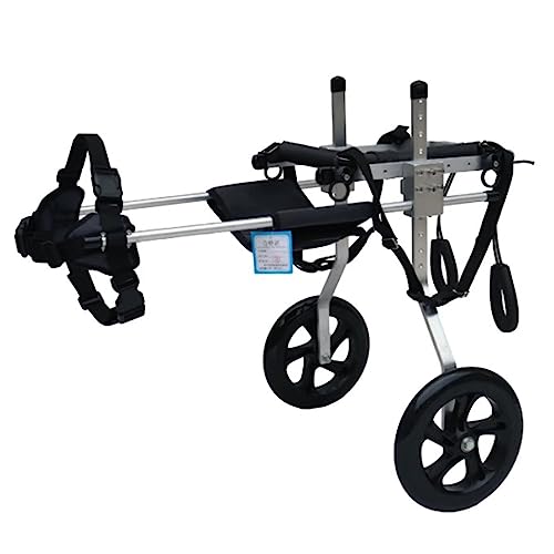 GUIXAN Silla de Ruedas para Perros Movilidad Carro de Silla de Ruedas de Aluminio para Perros, Accesorios para cochecitos para Perros para Patas traseras discapacitadas, Coche de rehabili