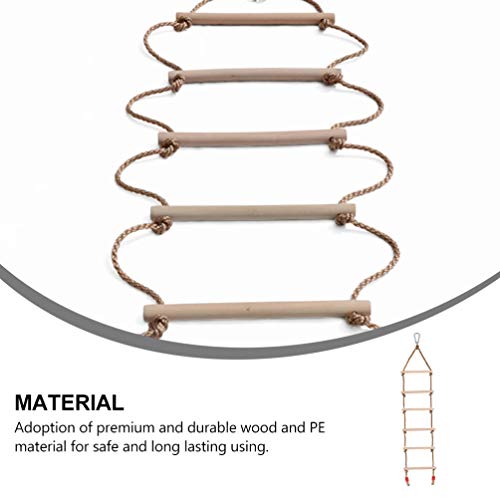 1 Unidade Seis Escadas De Escalada Escada De Corda De Madeira Escada De Corda Ao Ar Livre Escada De