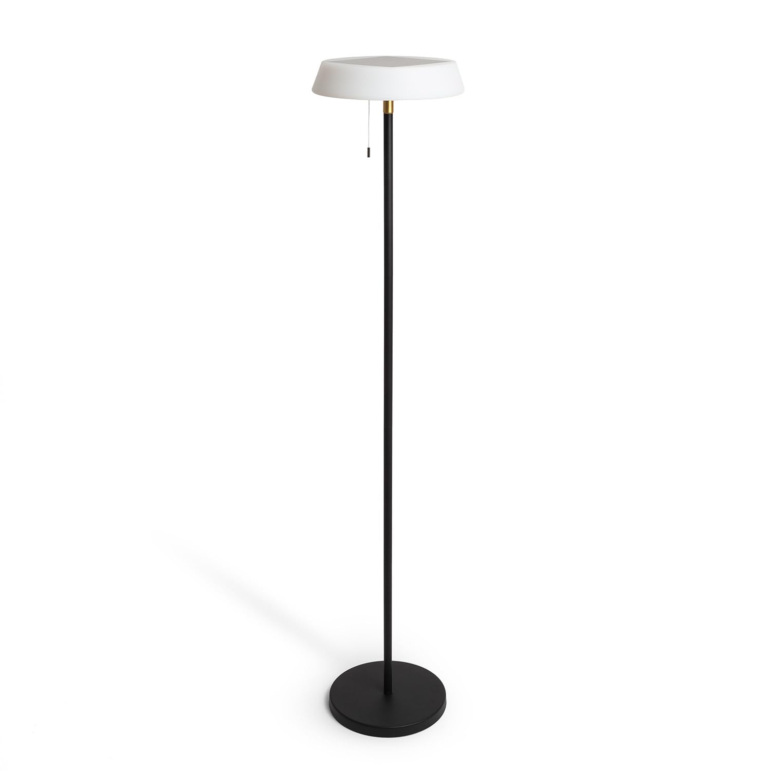 LEDKIA LIGHTING Lámpara de Pie Solar Exterior LED 2.6W Aldana Negro