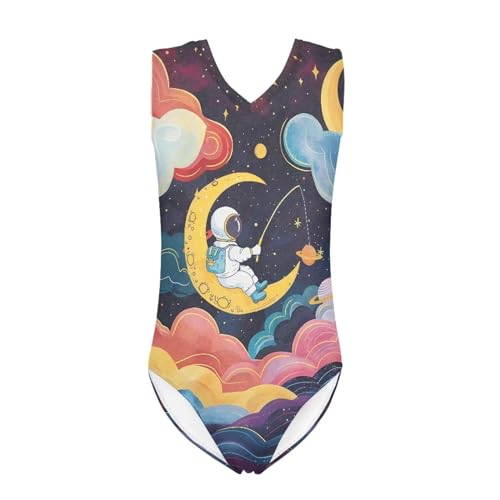 Image of Fashion Print One-Piece Swimsuits for Girls,Soft Stretchy One Piece Bathing Suit Quick Dry Beach Swimwear 5-14 Years