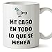 MUGFFINS Tazas Desayuno Originales con Frases motivadoras – Paloma: Me CAGO en Todo lo Que se menea - 350 ml