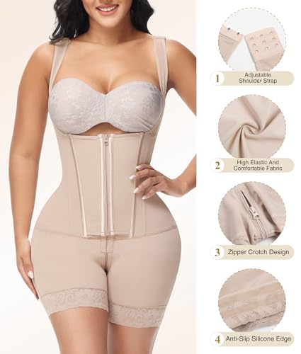 Image of M MYODRESS Fajas Colombianas Moldeadoras Shapewear Tummy Control Body Shaper Girdles Post Surgery Compression Garment