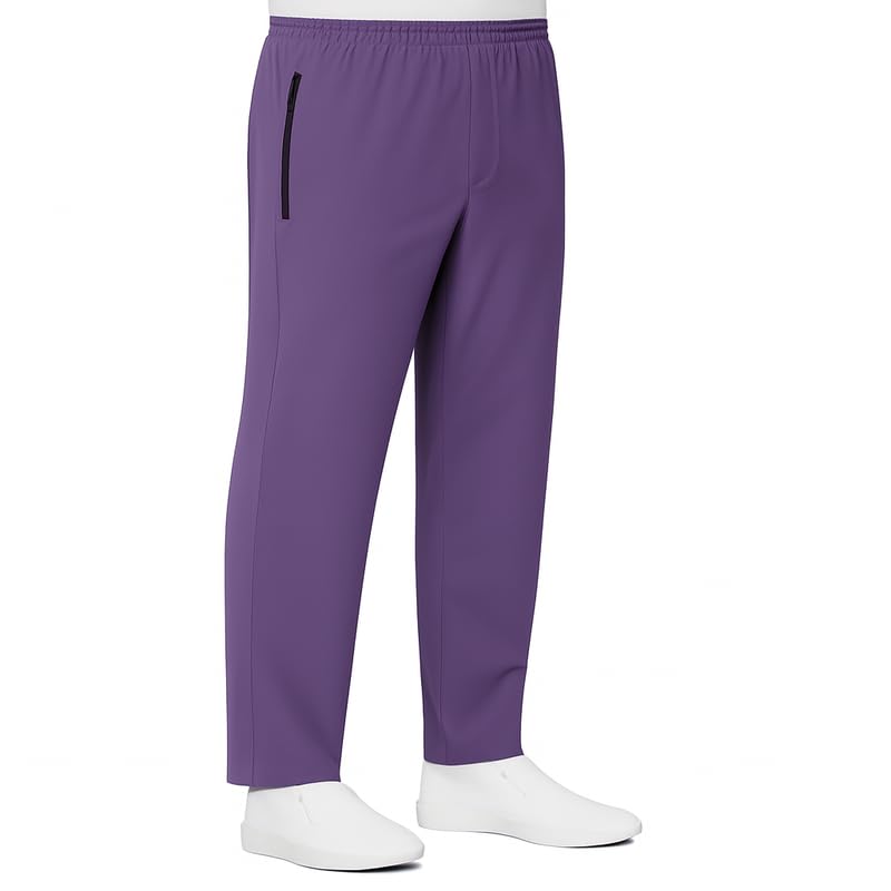 Image of TrendyUniform Unisex Regular Fit Polyester Cotton Scrub Suit for Componder| V-Neck Top and Drawstring Pant |Half Sleeves Hospital Uniform for Doctors, Nurses and Dentist, OT
