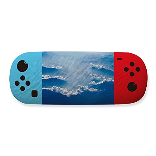 Étui de rangement pour lunettes motif nuages gris et blancs