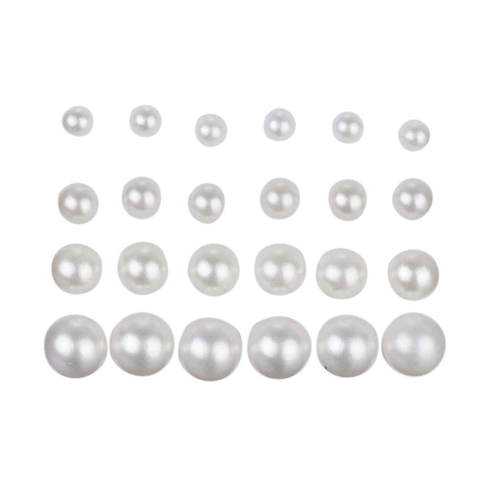 MANODHRUVA White Pearl Brilliant 12 Pairs of Stud Earrings For Women/Girls (Pearl) (B09Q2SFN5K) Amazon Price History, Amazon Price Tracker