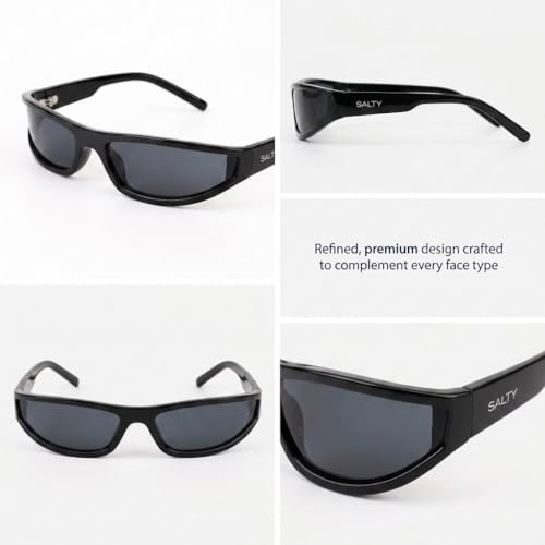 Image of Salty Alpha Wrap Around Sporty UV400 Protection Goggles For men | Stylish UV Protection Eyewear | Durable & Lightweight | Perfect for Outdoor & Driving | Modern Stylish Eyewear